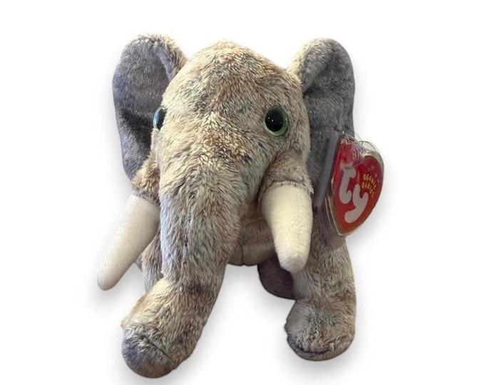 Pounds the Elephant | Gentle Giant | Mint Heart Tag TY Beanie Baby