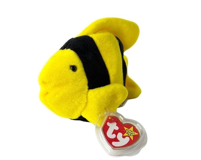 Bubbles the Fish | Tropical Ocean Splash | Mint Heart Tag TY Beanie Baby
