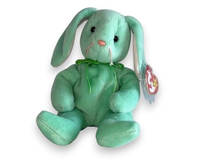 Hippity the Rabbit | Mint Spring Bunny | Mint Heart Tag TY Beanie Baby