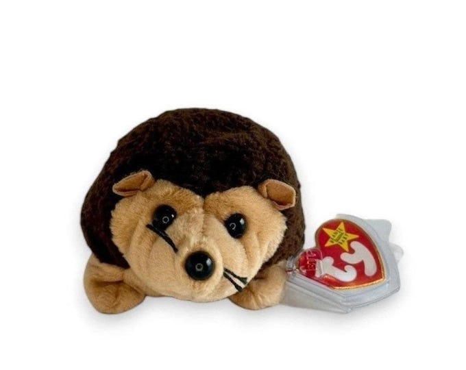 Prickles the Hedgehog | Woodland Fuzzball | Mint Heart Tag TY Beanie Baby