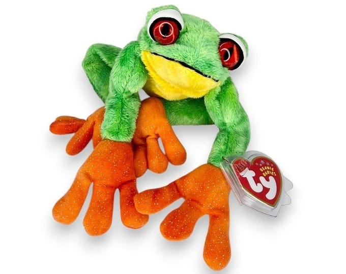 Panama the Frog | Pond Hopper | Mint Heart Tag TY Beanie Baby