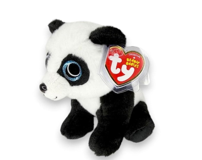 Ming the Panda  | Bamboo Buddy | Mint Heart Tag TY Beanie Baby