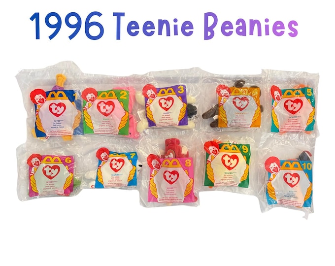 1996 McDonald's Teenie Bean Babies | Sealed & New Condition | Sold Individually TY Beanie