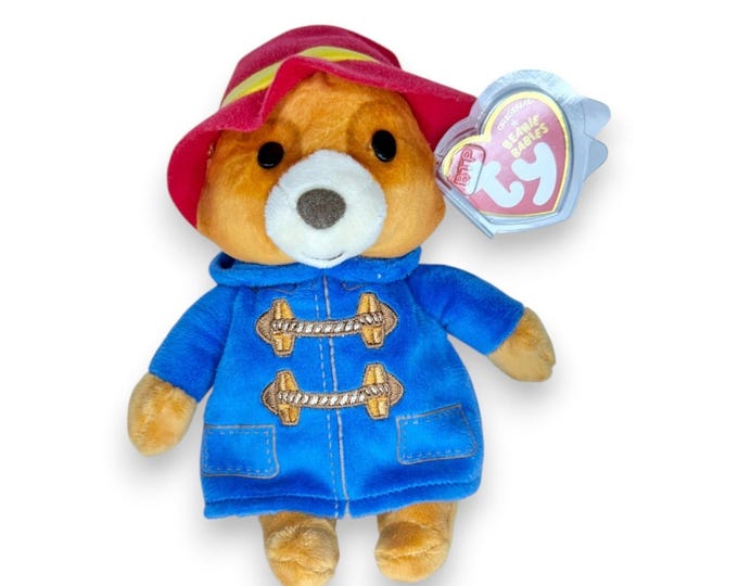 Paddington Bear | Marmalade-Loving Bear | Mint Heart Tag TY Beanie Baby