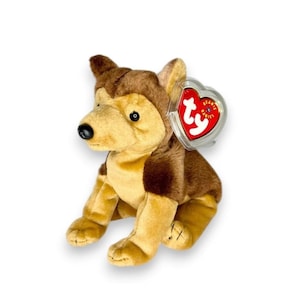 Courage de hond | Trouwe dienstheld | Mint Heart Tag TY Beanie Baby