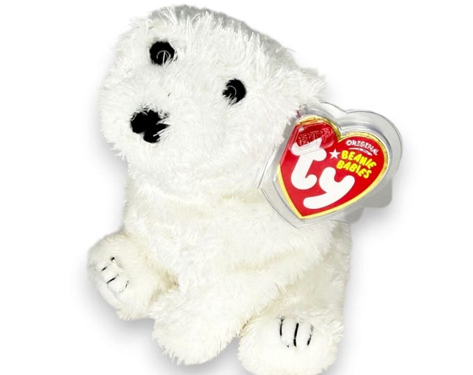 Siberia the Polar Bear | Arctic Fuzzy Friend | Mint Heart Tag TY Beanie Baby