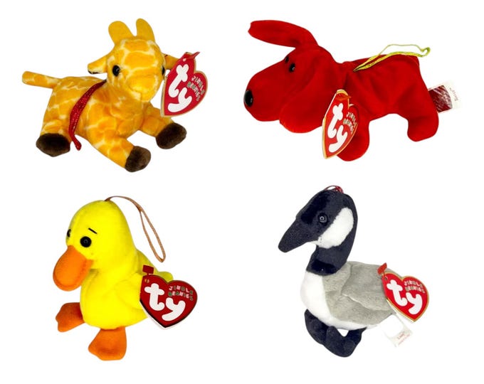 TY Bean  Jingle Collection | Holiday Animal Ornaments | Mint Heart Tags TY Beanie