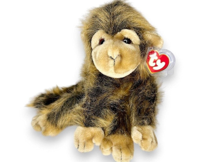 Cha Cha the Monkey Ty Classic | Curious Monkey Companion | Mint Heart Tag