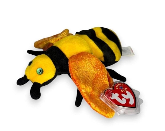 Buzzie the Bee TY Beanie Baby | Mint Heart & Tush Tag