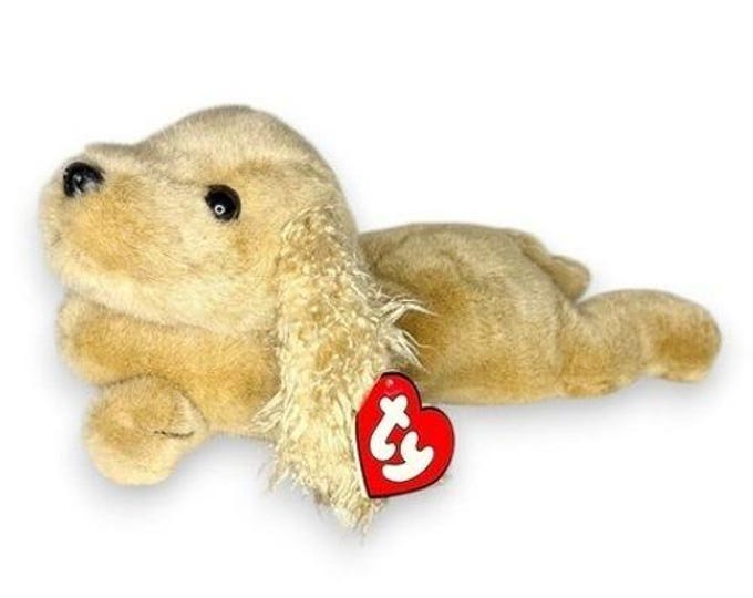 Charlie the Dog Ty Classic | Golden Spaniel Pup | Mint Heart Tag TY Beanie