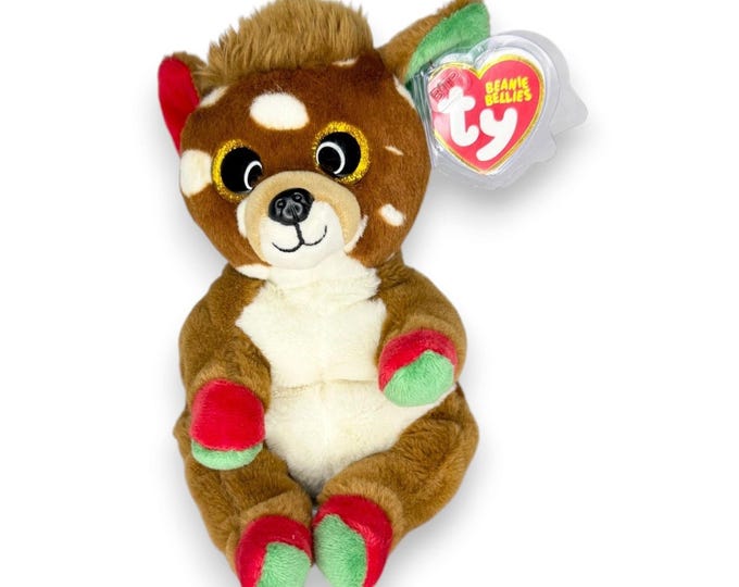 Juno the Reindeer | Festive Forest Friend | Mint Heart Tag TY Beanie Bellie