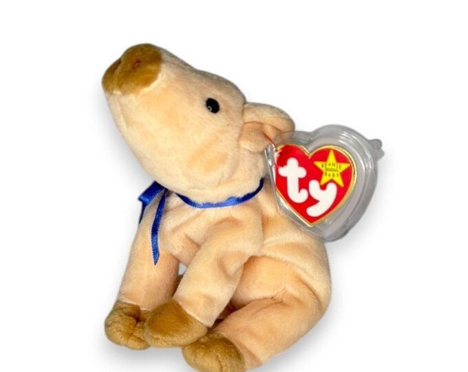 Knuckles the Pig | Pastel Barnyard Pal | Mint Heart Tag TY Beanie Baby