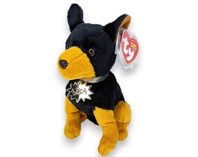 Luca the Dog  | Garfield Movie Pup | Mint Heart Tag TY Beanie Baby