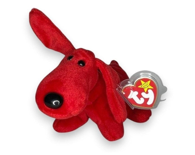 Rover the Dog | Red Rover Pup | Mint Heart Tag TY Beanie Baby