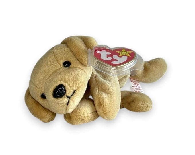 Fetch the Dog | Loyal Little Companion | Mint Heart Tag TY Beanie Baby
