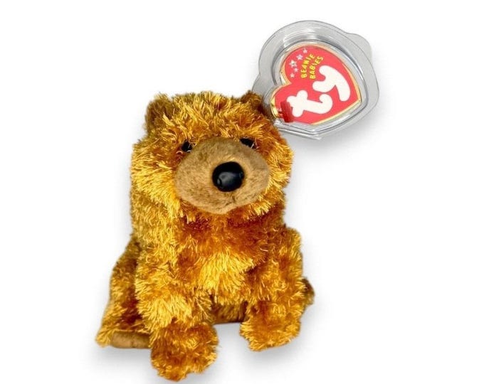 Sequoia the Bear | Woodland Forest Friend  | Mint Heart Tag TY Beanie Baby