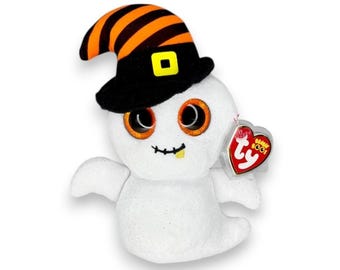 Nightcap the Ghost | Spooky Spirit | Mint Heart Tag TY Beanie Boo