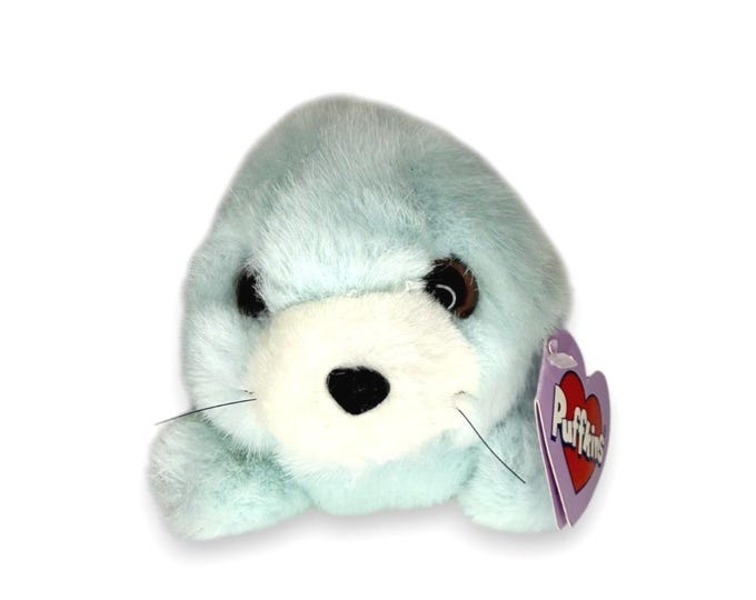 Slick the Seal | Icy Little Sweetheart | Puffkins Collectible Plush