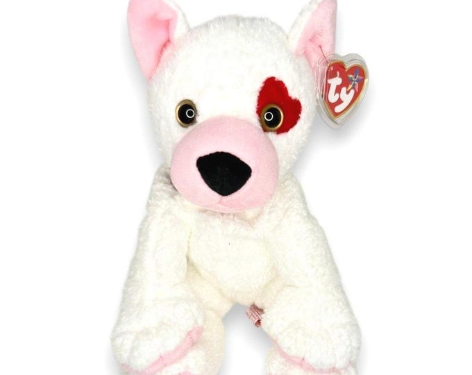 Cupid the Dog | Loyal Little Heart | Mint Heart Tag TY Beanie Buddy