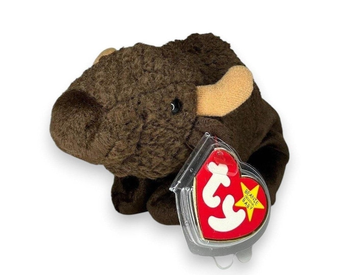 Roam the Buffalo | Prairie Wanderer | Mint Heart Tag TY Beanie Baby