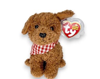 Rowdy the Dog | Countryside Puppy Pal | Mint Heart Tag TY Beanie Baby