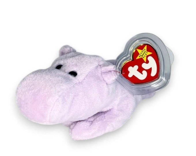 Happy the Hippo | Lavender Daydreamer  | Mint Heart Tag TY Beanie Baby