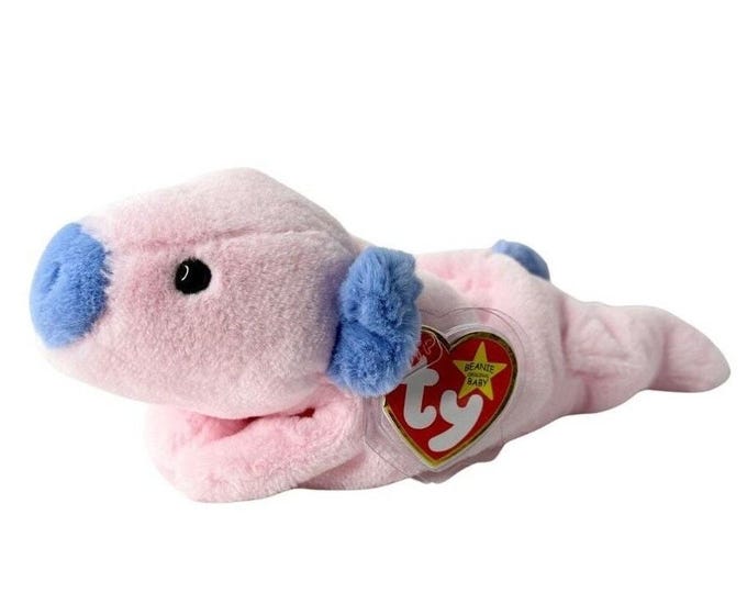 Squealer II the Pig | Pastel Farmyard Pal | Mint Heart Tag TY Beanie Baby