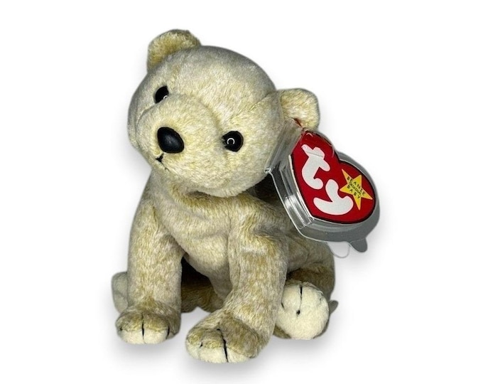 Almond the Bear | Cozy Woodland Bear | Mint Heart Tag TY Beanie Baby