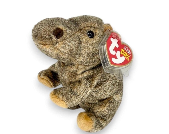 Tubbo the Hippo | Riverbank Lounger | Mint Heart Tag TY Beanie Baby