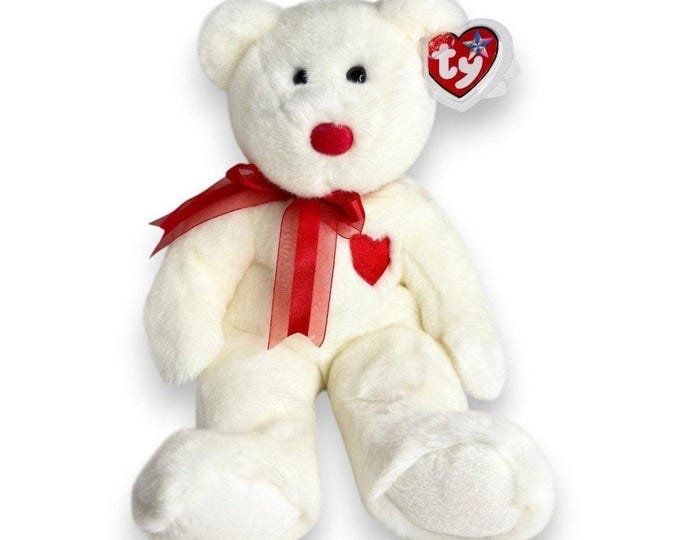 Valentino the Bear | Heartfelt Friend  | Mint Heart Tag TY Beanie Buddy