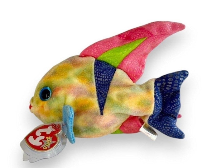 Aruba the Fish  | Tropical Reef Beauty | Mint Heart Tag TY Beanie Baby