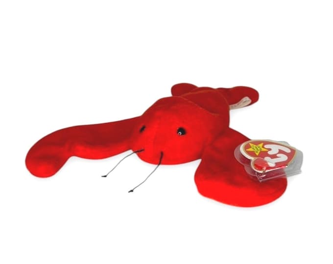 Pinchers the Lobster | Coastal Claw Buddy | Mint Heart Tag TY Beanie Baby