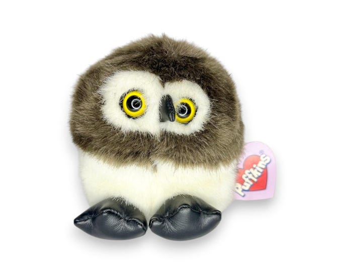 Olley the Owl | Wide-Eyed Woodland Friend | Puffkins Collectible Plush
