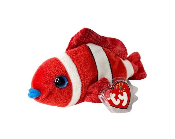 Jester the Fish | Tropical Reef Friend | Mint Heart Tag TY Beanie Baby