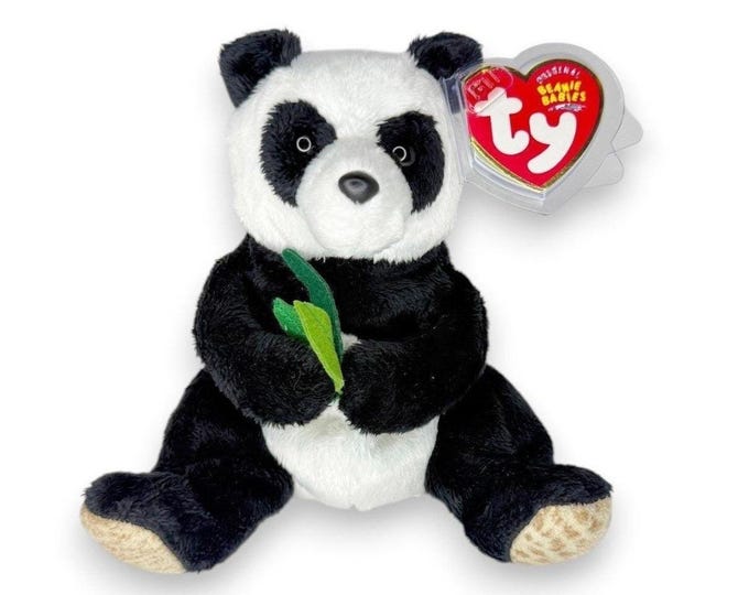 Li Mei the Panda | Bamboo Buddy | Mint Heart Tag TY Beanie Baby
