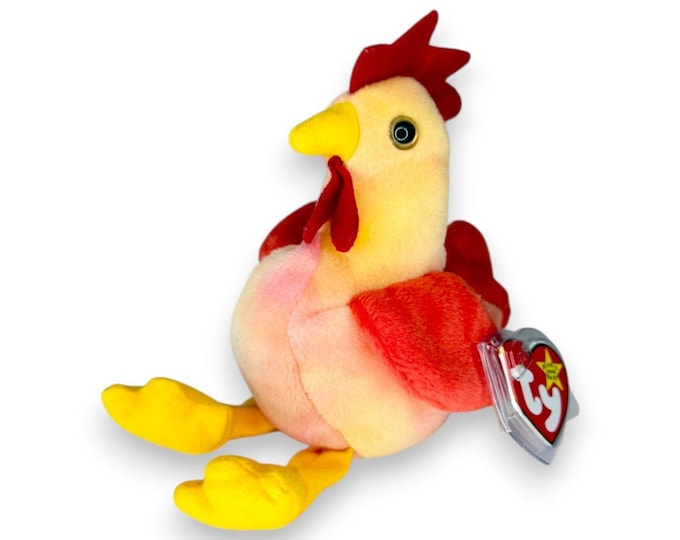 Doodle the Rooster | Barnyard Sunrise | Mint Heart Tag TY Beanie Baby