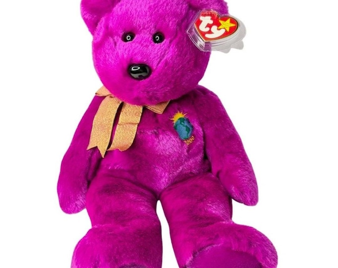 Millennium the Bear | Turn of the Century  | Mint Heart Tag TY Beanie Buddy