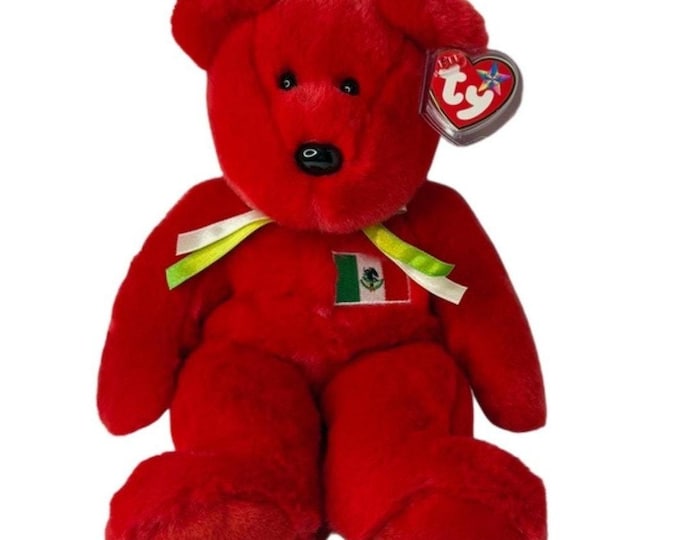 Osito the Bear | Mexico Pride Teddy | Mint Heart Tag TY Beanie Buddy