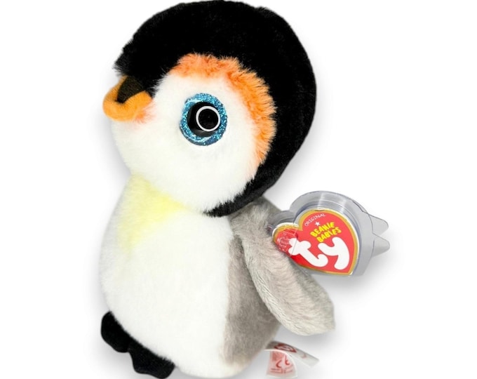 Pongo the Penguin | Little Arctic Waddler | Mint Heart Tag TY Beanie Baby