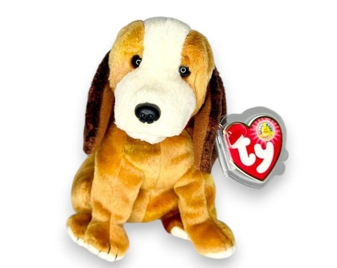 Holmes the Dog | Loyal Bloodhound | Mint Heart Tag TY Beanie Baby