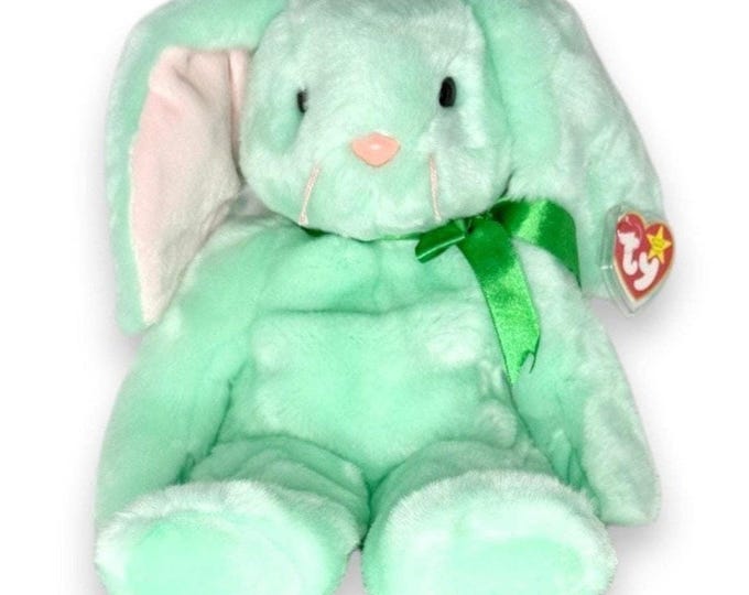 Hippity the Bunny | Springtime Sweetheart | Mint Heart Tag TY Beanie Buddy