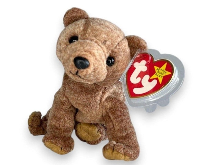 Pecan the Bear | Woodland Sweetheart  | Mint Heart Tag TY Beanie Baby