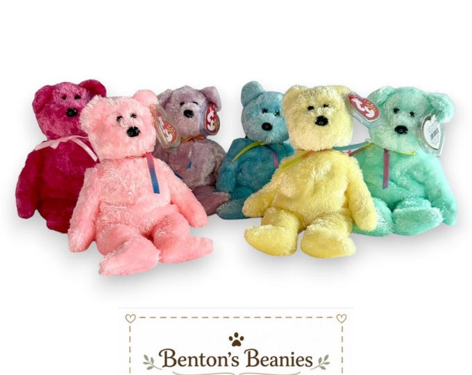 Sherbet the Bear Collection  | Mint Heart Tag TY Beanie Baby