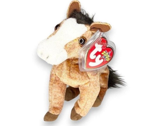 Oats the Horse | Stable Sweetheart | Mint Heart Tag TY Beanie Baby