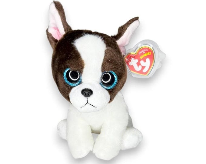 Portia the Dog | Boston Beauty  | Mint Heart Tag TY Beanie Baby