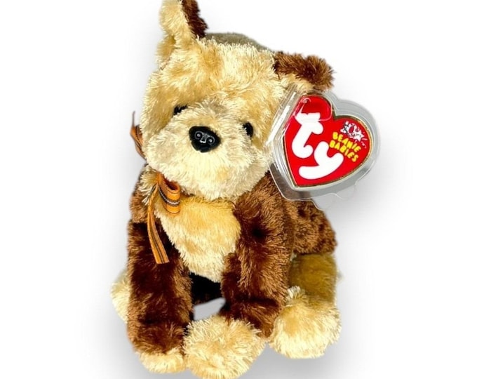 Fidget the Dog | Perky-Eared Pup | Mint Heart Tag TY Beanie Baby