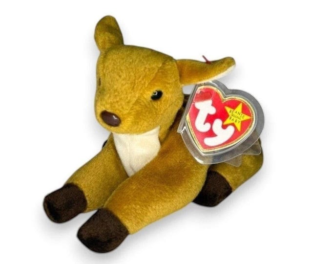 Whisper the Deer | Gentle Woodland Friend | Mint Heart Tag TY Beanie Baby