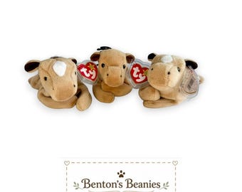 Derby the Horse TY Beanie Babies | Mint Heart & Tush Tag