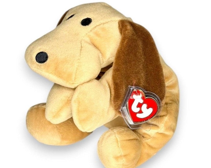 Woof the Dog | Floppy-Eared Friend  | Mint Heart Tag TY Pillow Pal