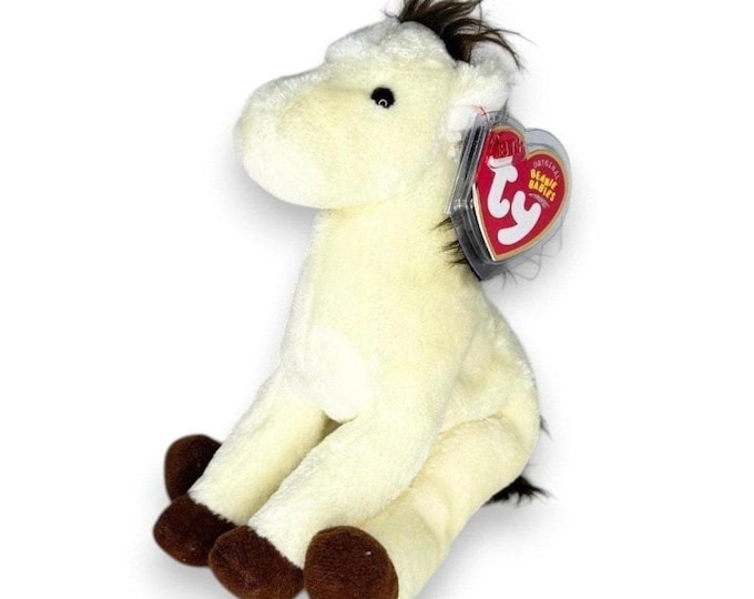 Marshall the Horse | Gentle Stable Companion | Mint Heart Tag TY Beanie Baby